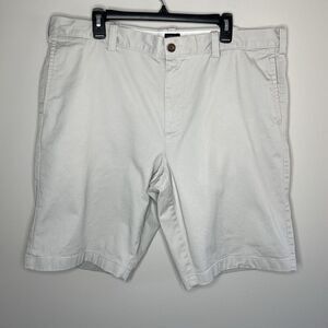 J.CREW Shorts Men 40 x 11 Flex Chino Khaki Beige Cotton Stretch L0934